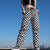 Pantalon vintage damier