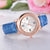 Montre pour dames en cuir & strass