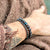 Bracelets perle en bois et lave pour homme