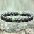 Bracelets perle en bois et lave pour homme