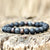 Bracelets perle en bois et lave pour homme