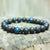 Bracelets perle en bois et lave pour homme