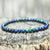 Bracelets perle en bois et lave pour homme