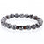 Bracelet perles de lave naturelle pour homme