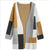 Cardigan long en tricot Patchwork