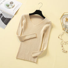 Pull basique en col V pour femme