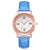 Montre pour dames en cuir & strass