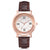 Montre pour dames en cuir & strass