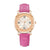 Montre pour dames en cuir & strass