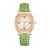 Montre pour dames en cuir & strass