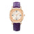 Montre pour dames en cuir & strass